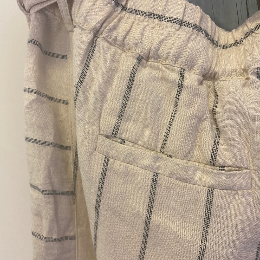 Anthropologie belted linen ankle pants - Picture 5 of 5